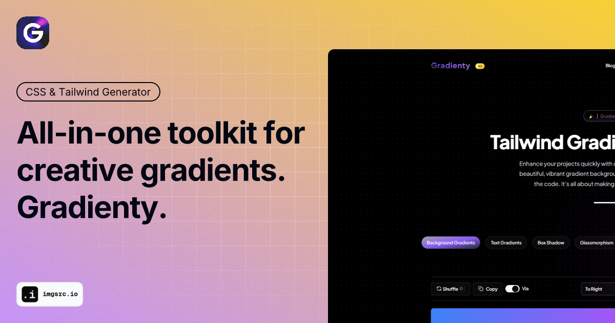 Poster for Gradienty - Tailwind CSS Gradient Generator